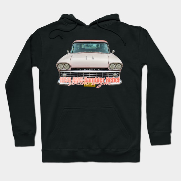 1959 AMC Rambler Rebel Station Wagon Hoodie by Gestalt Imagery